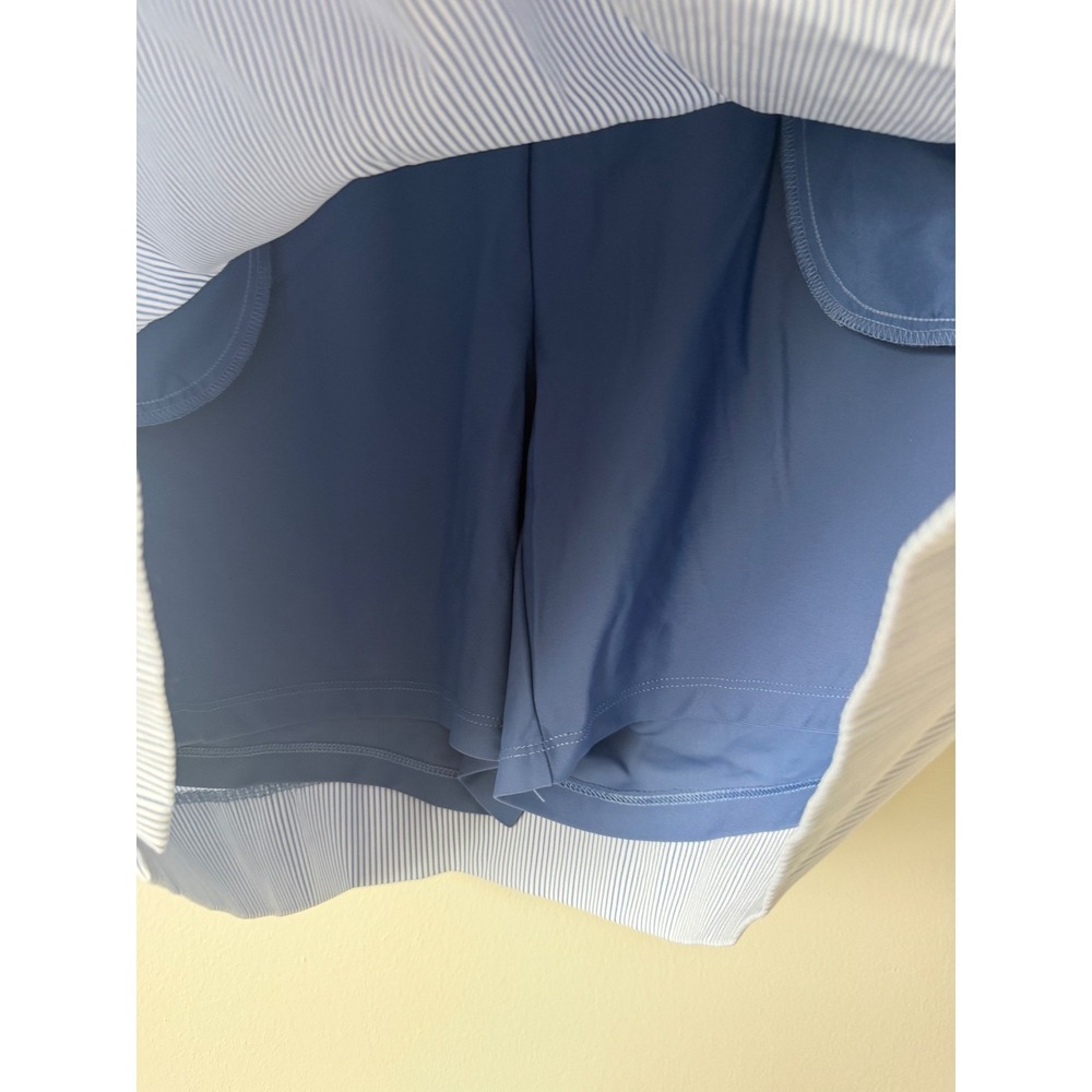 S.C. & Co. Sportswear Blue White‎ Pinstripe Skort Active Golf Tennis XXL - Picture 3 of 7